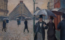 Gustave Caillebotte (1848-1894),  Rue de Paris. Temps de pluie, 1877. Huile sur toile, 54 × 65 cm.  Paris, Musée Marmottan-Monet © Musée Marmottan Monet / Studio Christian Baraja SLB