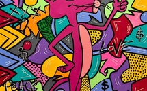 LELO StreetKing  Dimensions : 90 x 90 cm  Technique : Peinture acrylique sur toile  Année : 2025