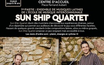 Musiques aux Vans (07) avec le groupe Sun Ship Quartet, vendredi 14 novembre, à 21h au centre d'accueil des Vans