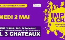 St Paul-3-Châteaux, Espace Coluche : Impro’A Chaud par la Cie L’IMPRODROME. Samedi 3 mai 26 à 20h30