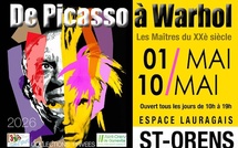 St-Orens (31650), Espace Lauragais : « De Picasso à Warhol, les maîtres du XXe siècle » du 1er au 10 Mai 2026