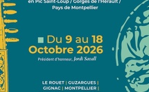 Festival de Musique ancienne en Pic Saint-Loup, Gorges de l'Hérault et Pays de Montpellier. 9 au 18 octobre 2026