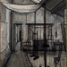 Bernard Buffet, L’atelier, 1956, Huile sur toile, 113 x 86 cm Collection Pierre Bergé