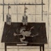 Bernard Buffet, Les poulets, 1948, Huile sur toile, 124 x 124 cm Collection Pierre Bergé